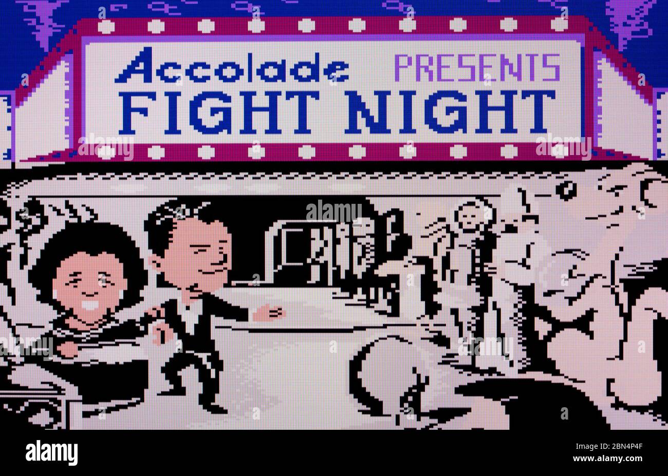 Fight Night - Atari 7800 Videgame Stock Photo