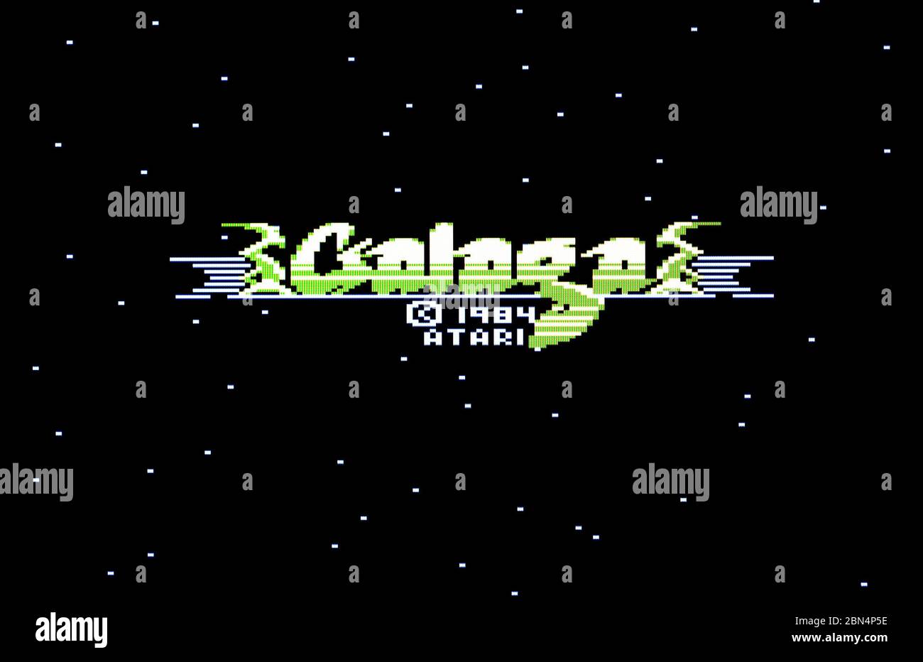 Galaga - Atari 7800 Videgame Stock Photo