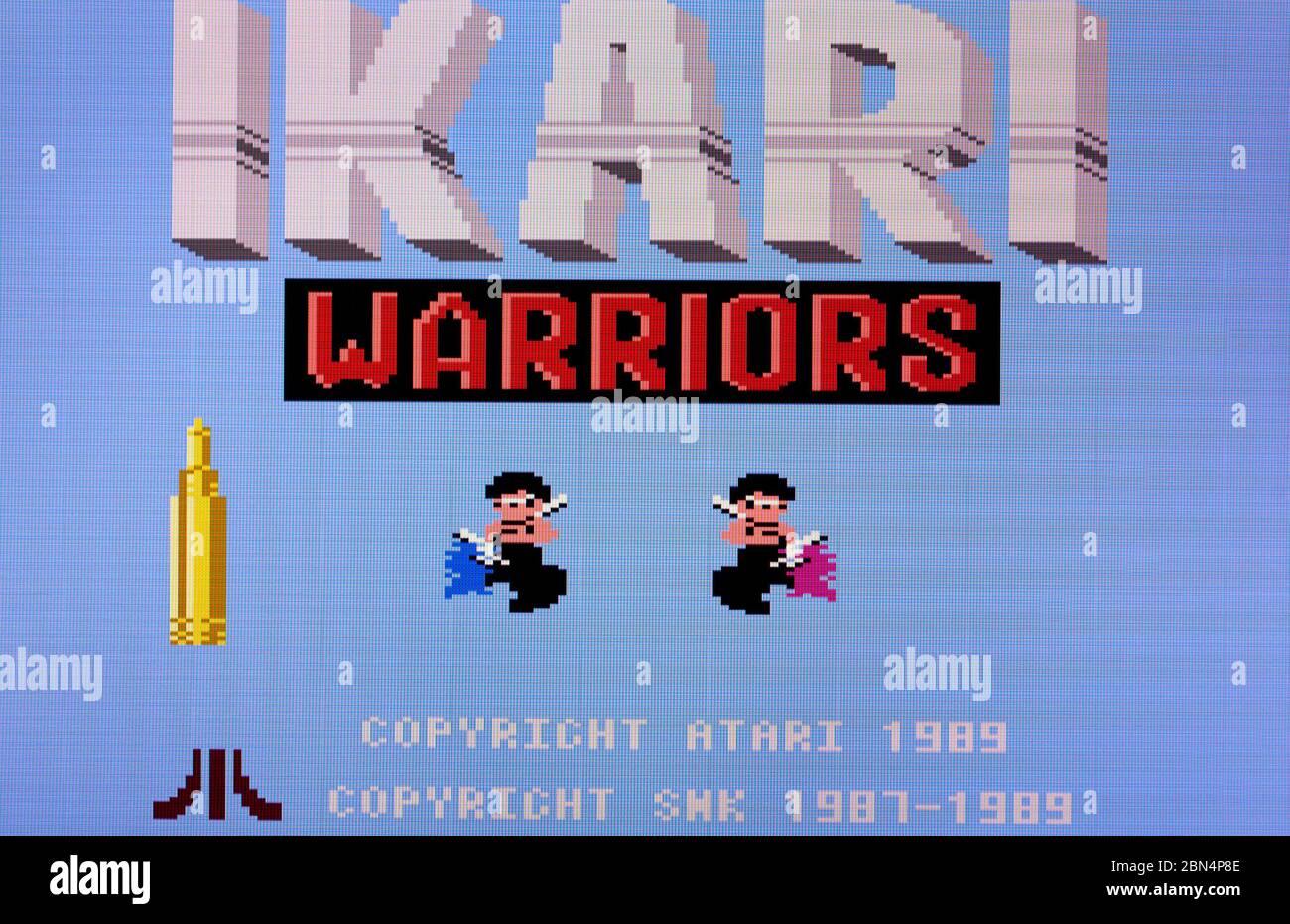 Ikari Warriors - Atari 7800 Videgame Stock Photo