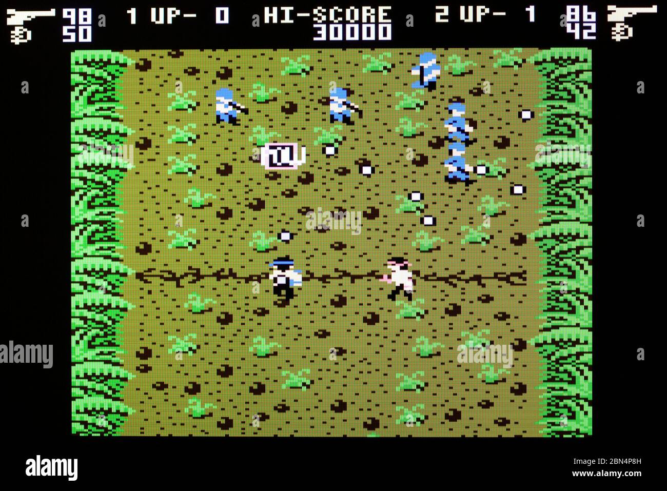 Ikari Warriors - Atari 7800 Videgame Stock Photo