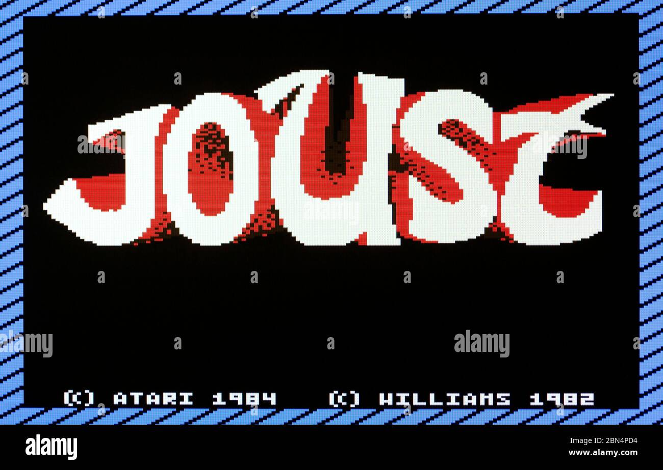 Joust - Atari 7800 Videgame Stock Photo