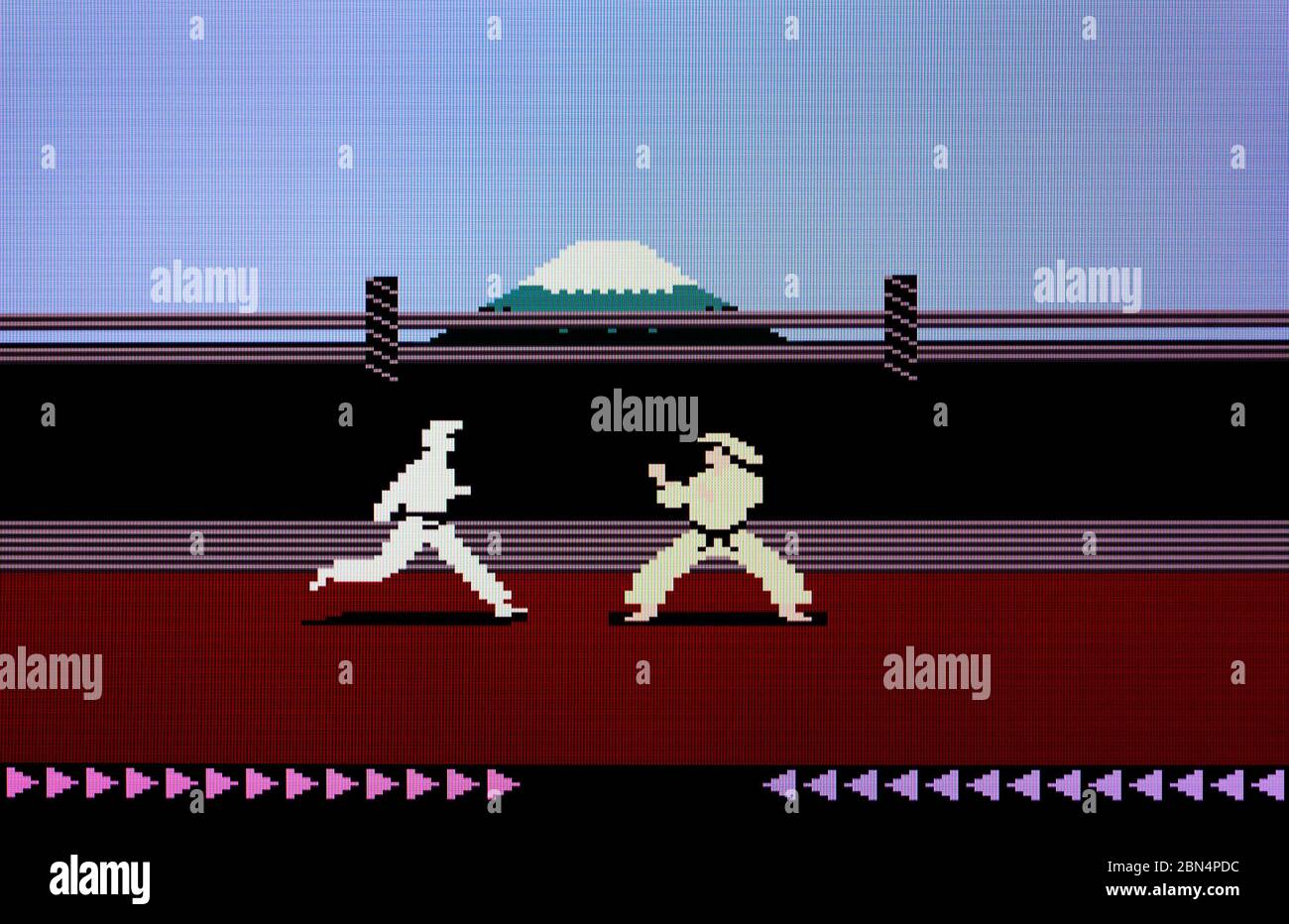 Karateka - Atari 7800 Videgame Stock Photo