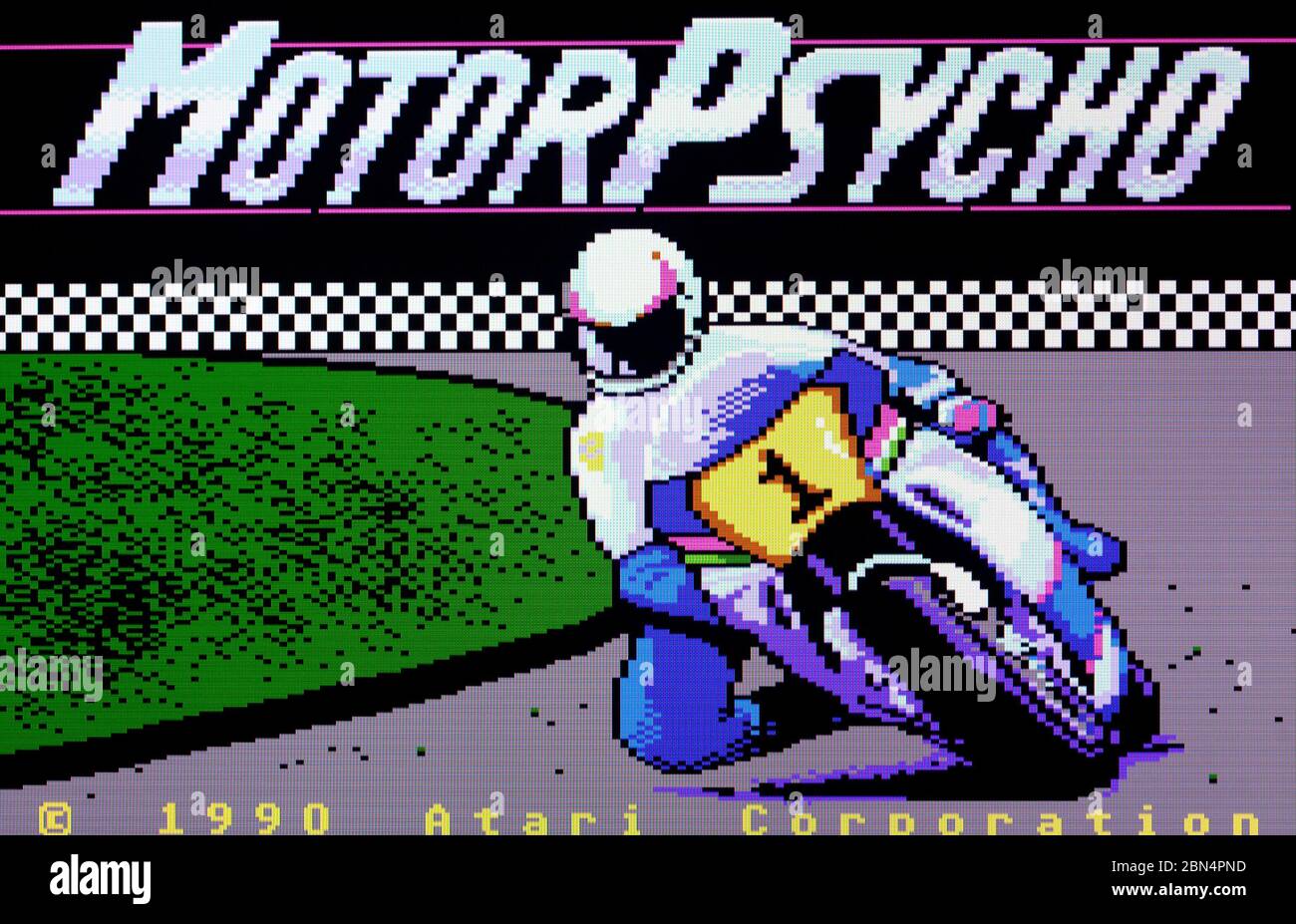 Motor Psycho - Atari 7800 Videgame Stock Photo