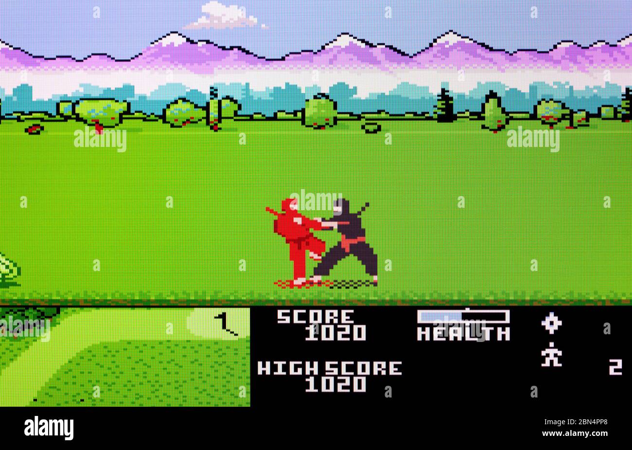 Ninja Golf - Atari 7800 Videgame Stock Photo