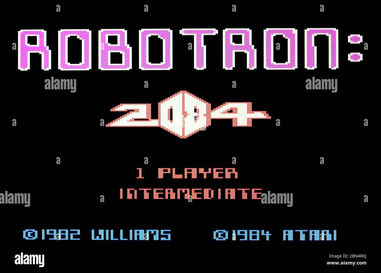 Robotron - Atari 7800 Videgame Stock Photo