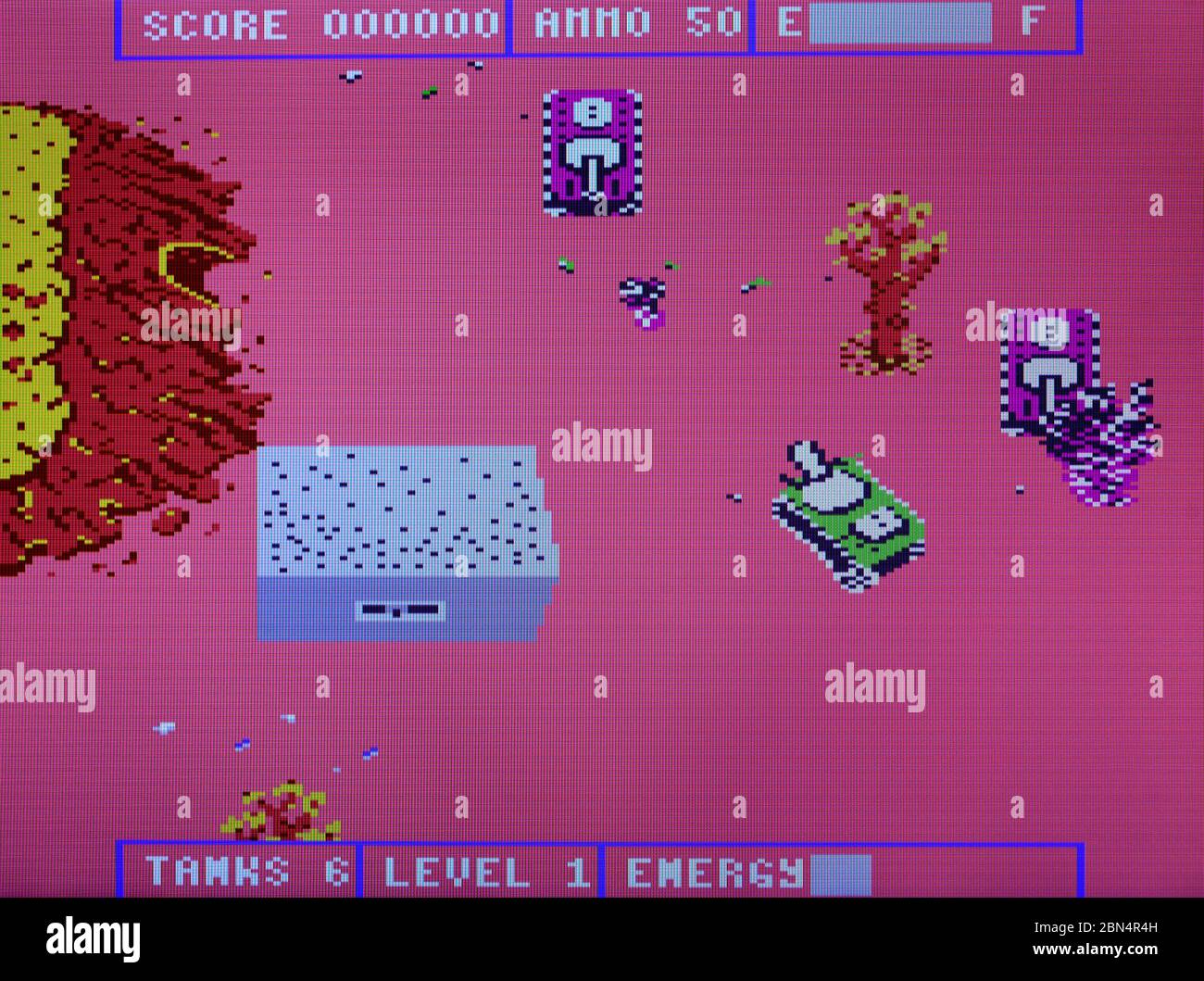 Tank Command - Atari 7800 Videgame Stock Photo