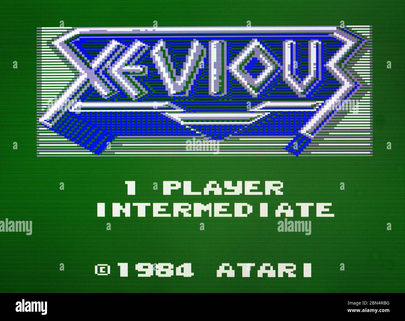 Xevious - Atari 7800 Videgame Stock Photo