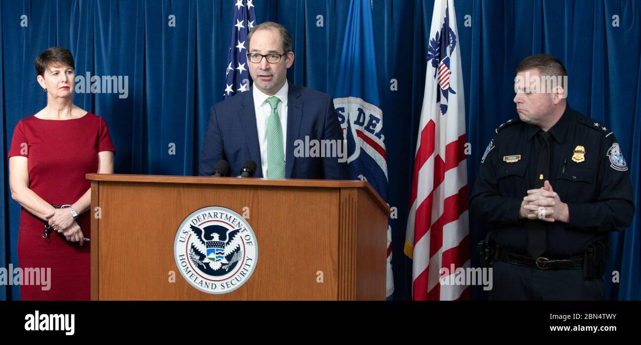 Brenda Smith Executive Assistant Commissioner Office Of Trade And Dan Tanciar A Executive Director Office Of Field Operations Host A Press Conference At Cbp Headquarters In Washington Dc To Announce The Results
