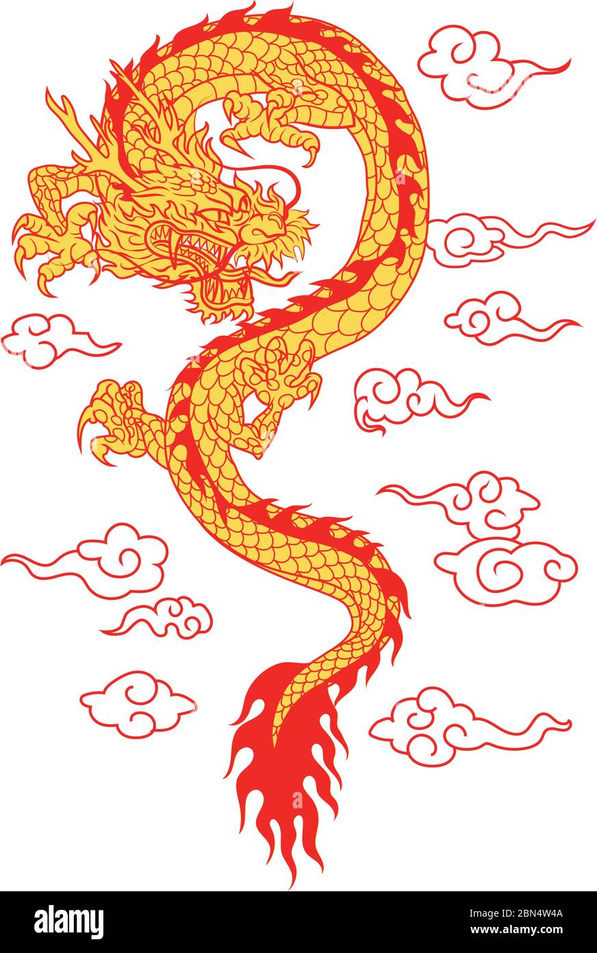Chinese dragon tattoo hi-res stock photography and images - Alamy