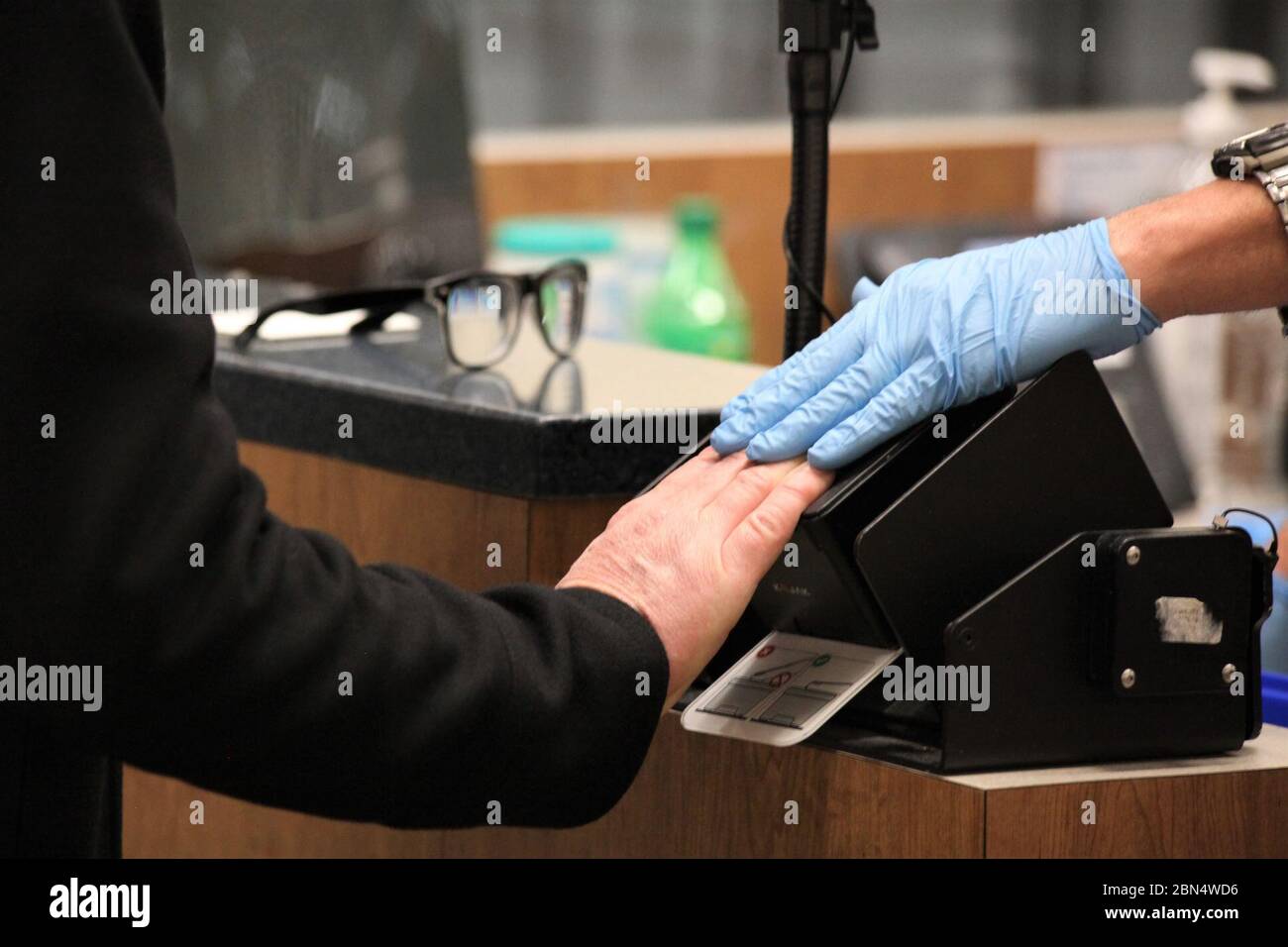 On March 13, 2020, U.S. Customs and Border Protection officers screen ...