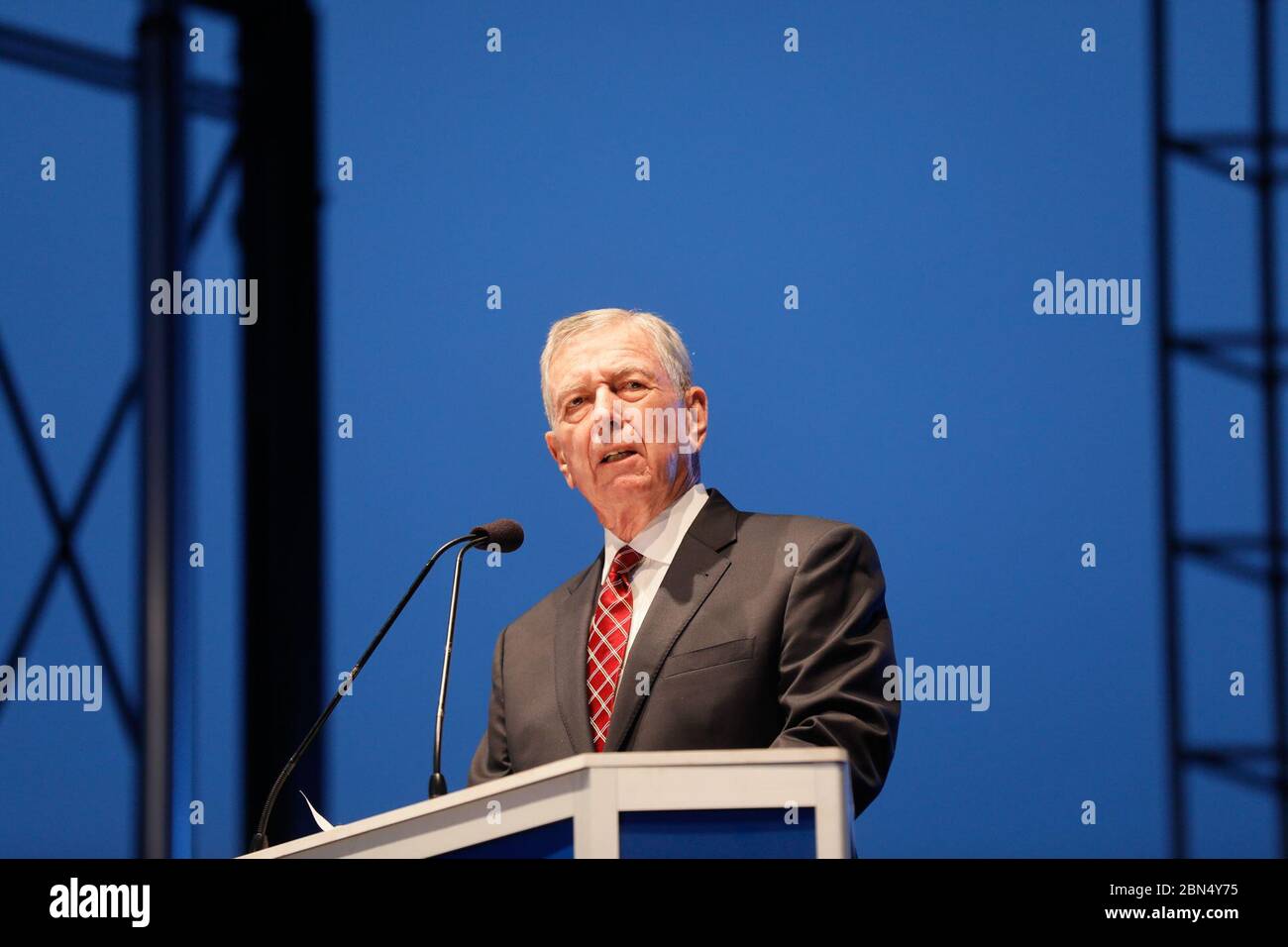 John Ashcroft delivers remarks as officers and agents of U.S. Customs