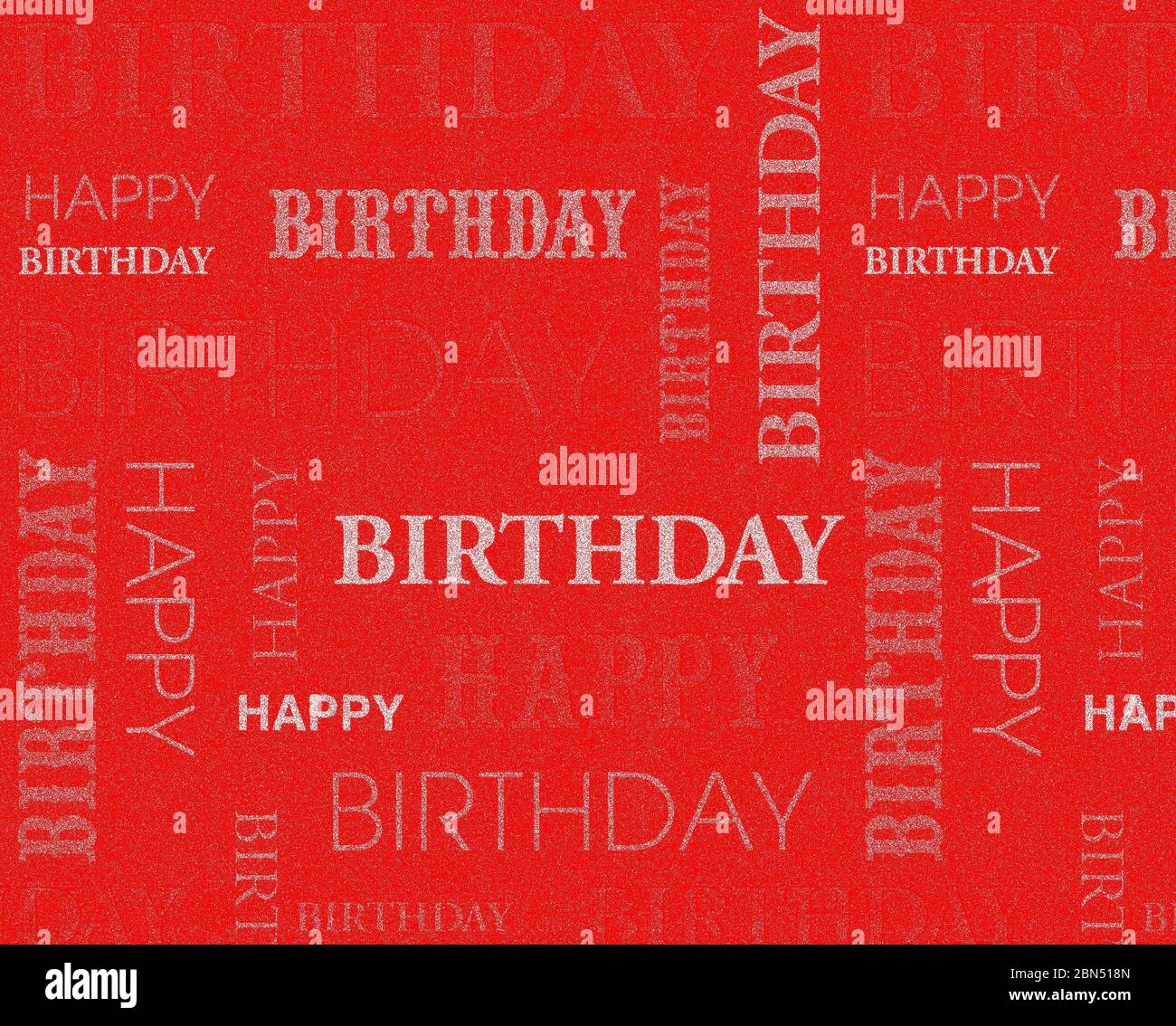Red gender-neutral happy birthday graphic, concept for party, celebration,  life event, background, wallpaper, backdrop Stock Photo - Alamy