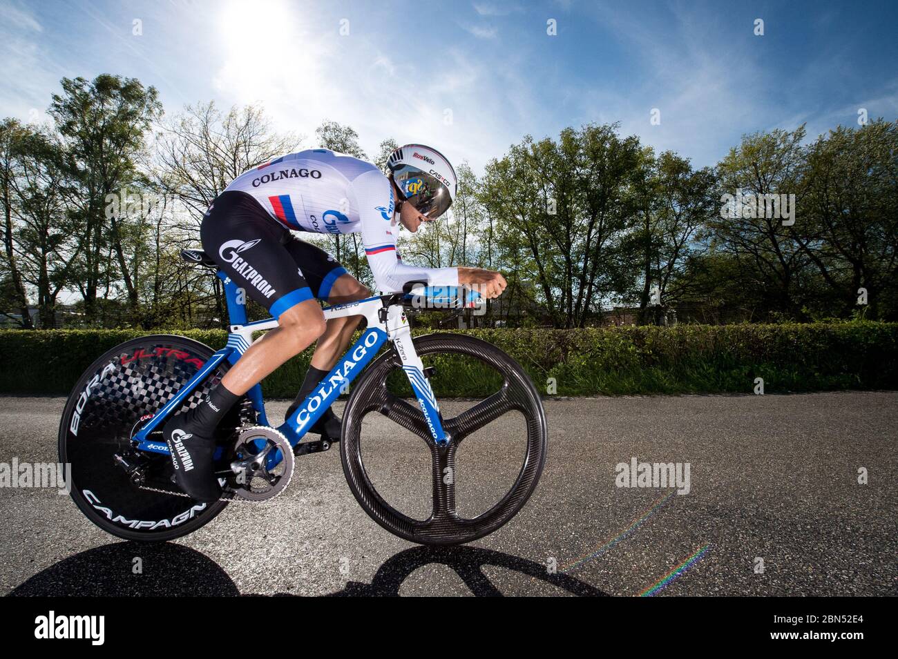 2016 Giro d'Italia. Individual Time Trial, Apeldoorn. OVECHKIN Artem. Photo  by Simon Gill Stock Photo - Alamy