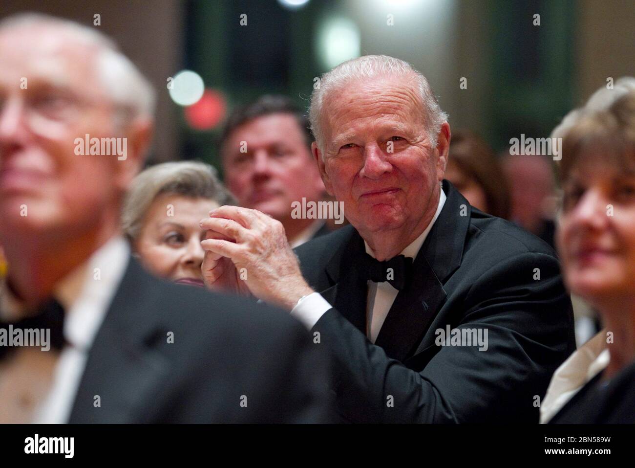 James A. Baker III of Houston, the consummate diplomat and statesman who served under three United States presidents, speaks while being honored as a legendary Texan during Texas Independence Day ceremonies at the Bob Bullock State History Museum.  March 1 , 2012  © Bob Daemmrich Stock Photo
