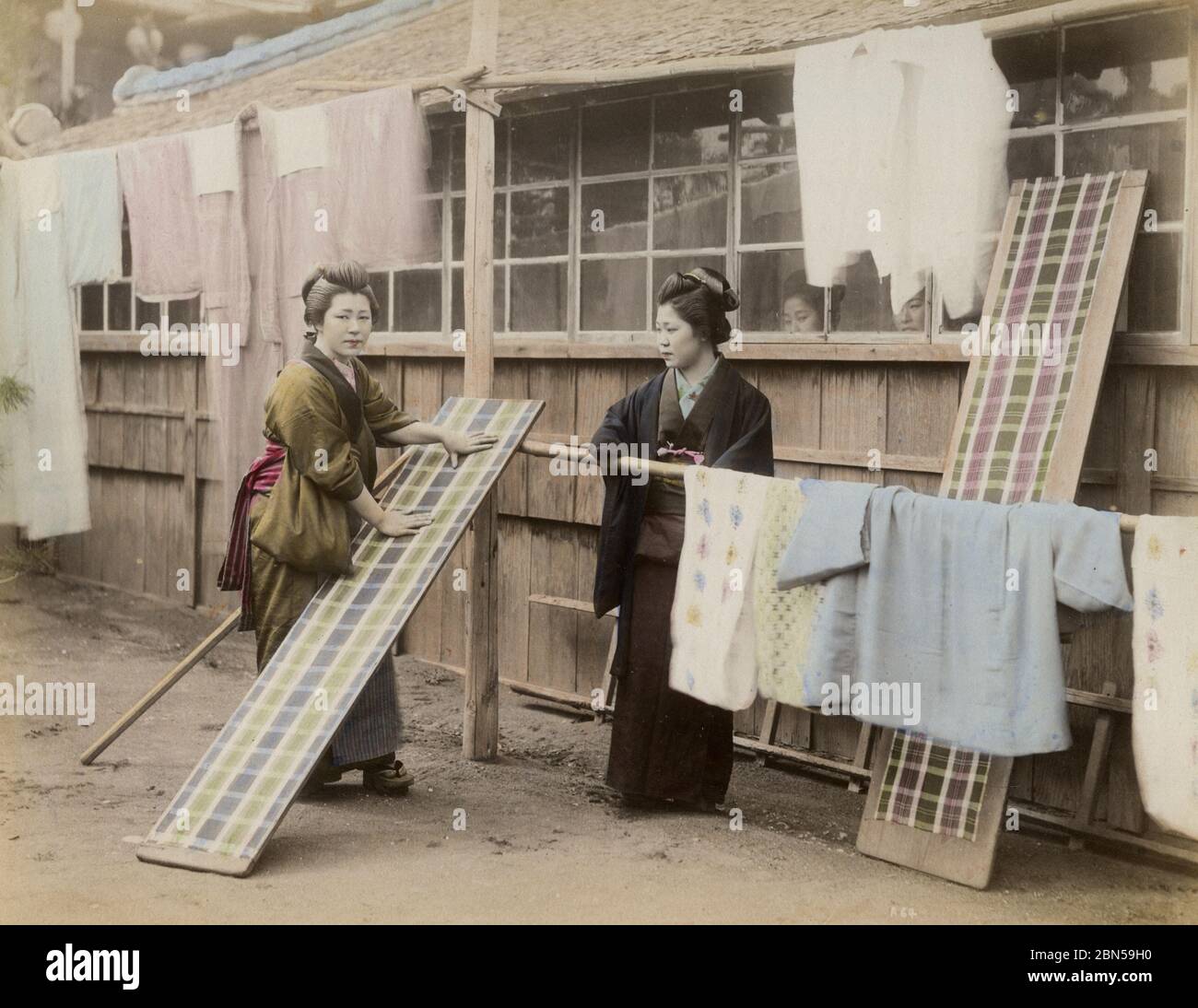 Women doing laundry in Japan Stock Photo Alamy