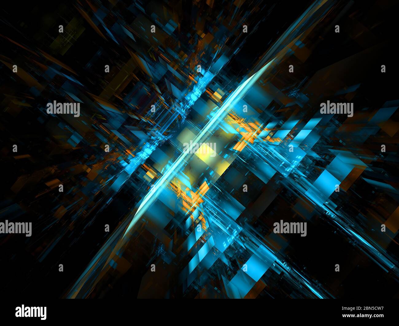 Abstract hall, entrance or portal - digitally generated 3d illustration ...