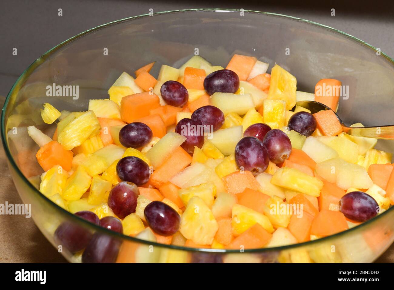 Very large fresh fruit salad bowl during breakfast buffet self service  concept at hotel or restaurant Stock Photo - Alamy