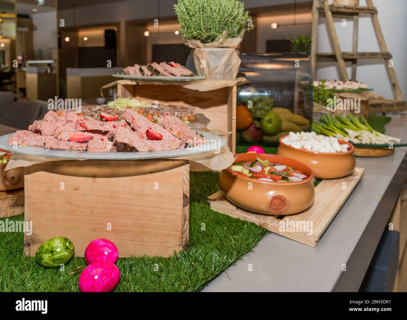 Hot Food Buffet Catering Dining Eating Party Sharing Concept, Easter