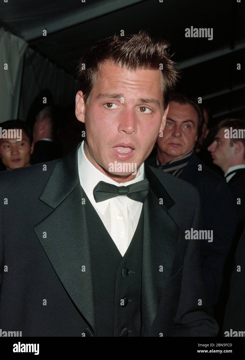 CANNES, FRANCE. May 1997: Actor Johnny Depp at amfAR's Cinema Against