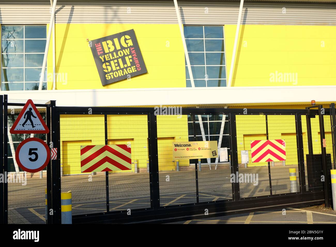 The Big Yellow Self Storage Company in South Wimbledon, London. Stock Photo