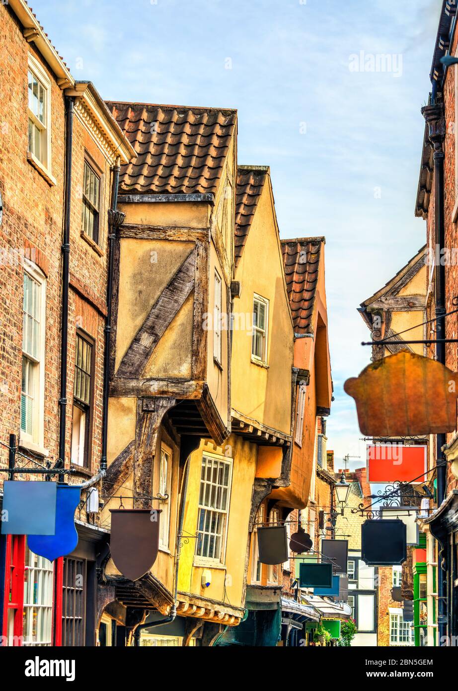 Traditional houses in York, England Stock Photo Alamy