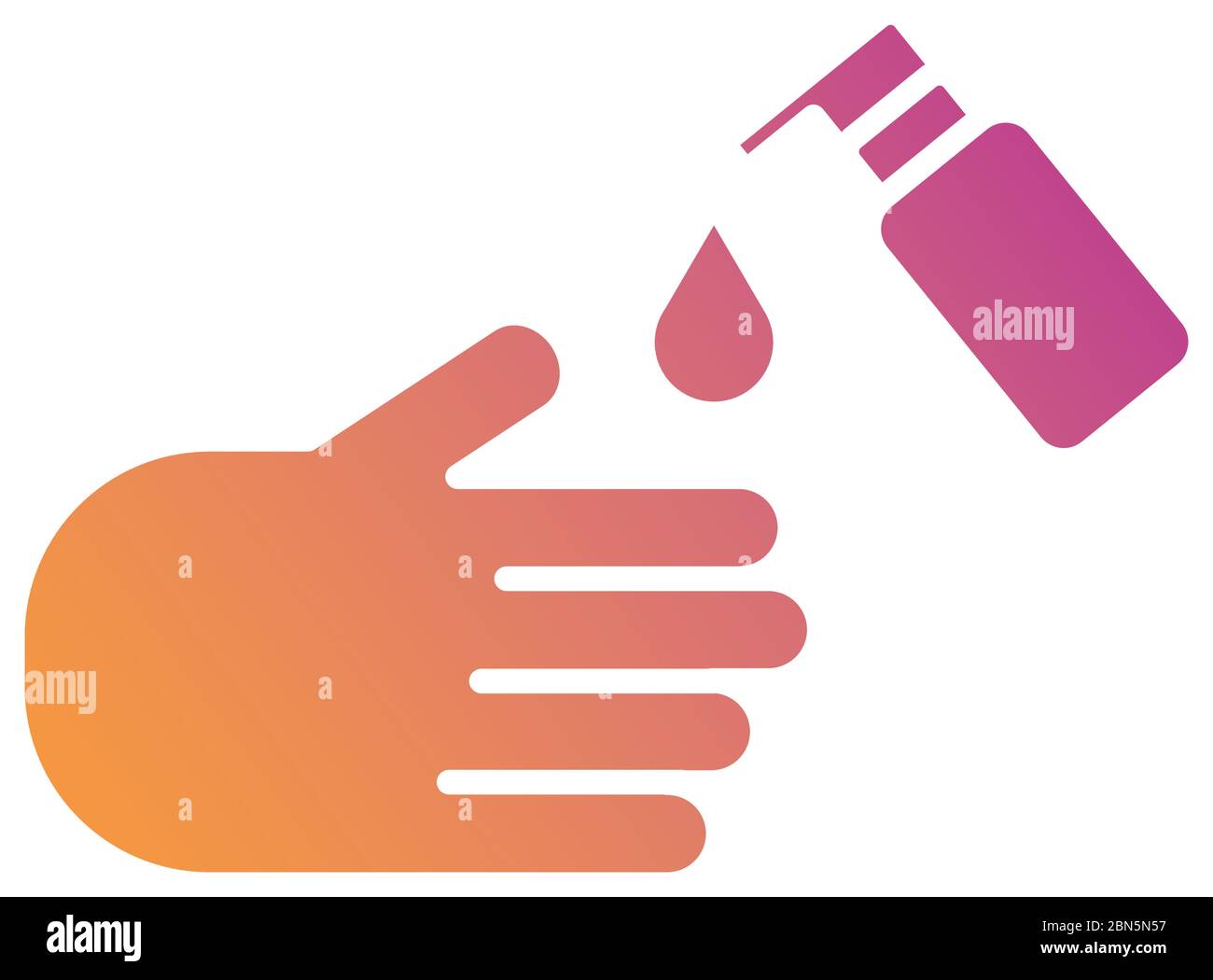 hand washing using soap bottle gradient silhouette Stock Vector Image ...