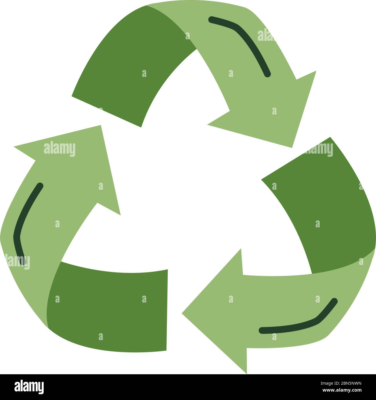 recycle arrows flat style icon Stock Vector Image & Art - Alamy