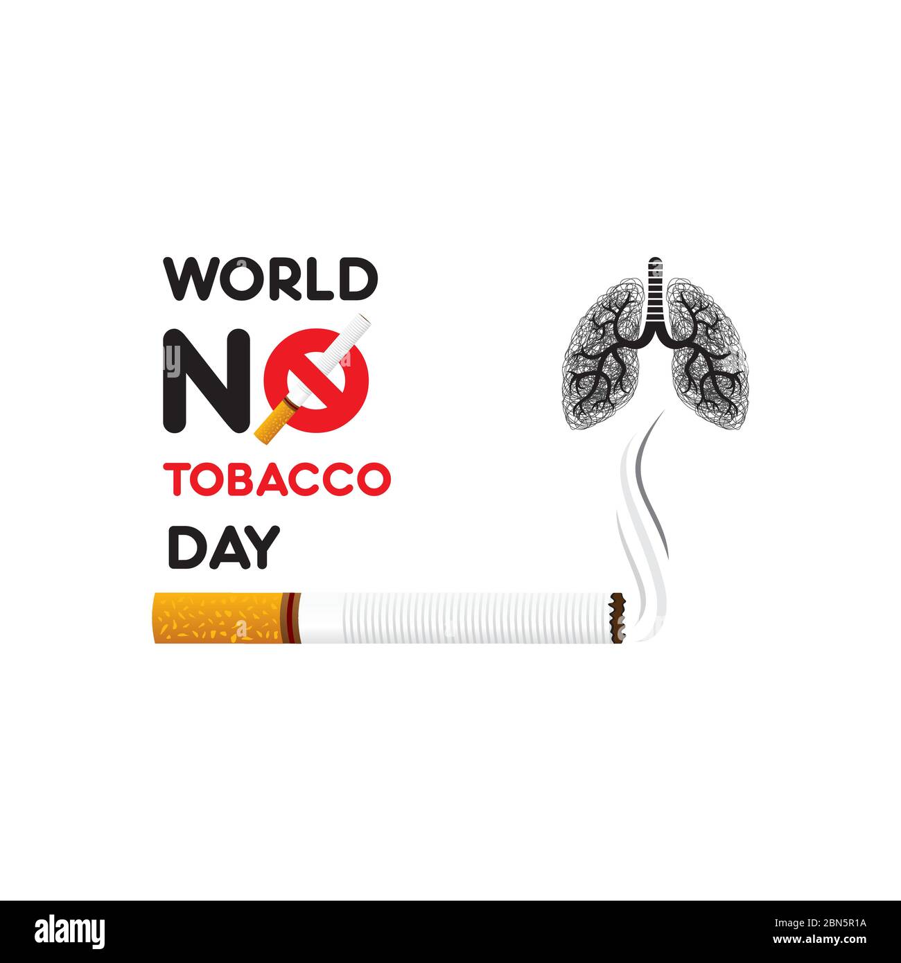 vector illustration world no tobacco day, which is celebrate on 31 may  Stock Vector Image & Art