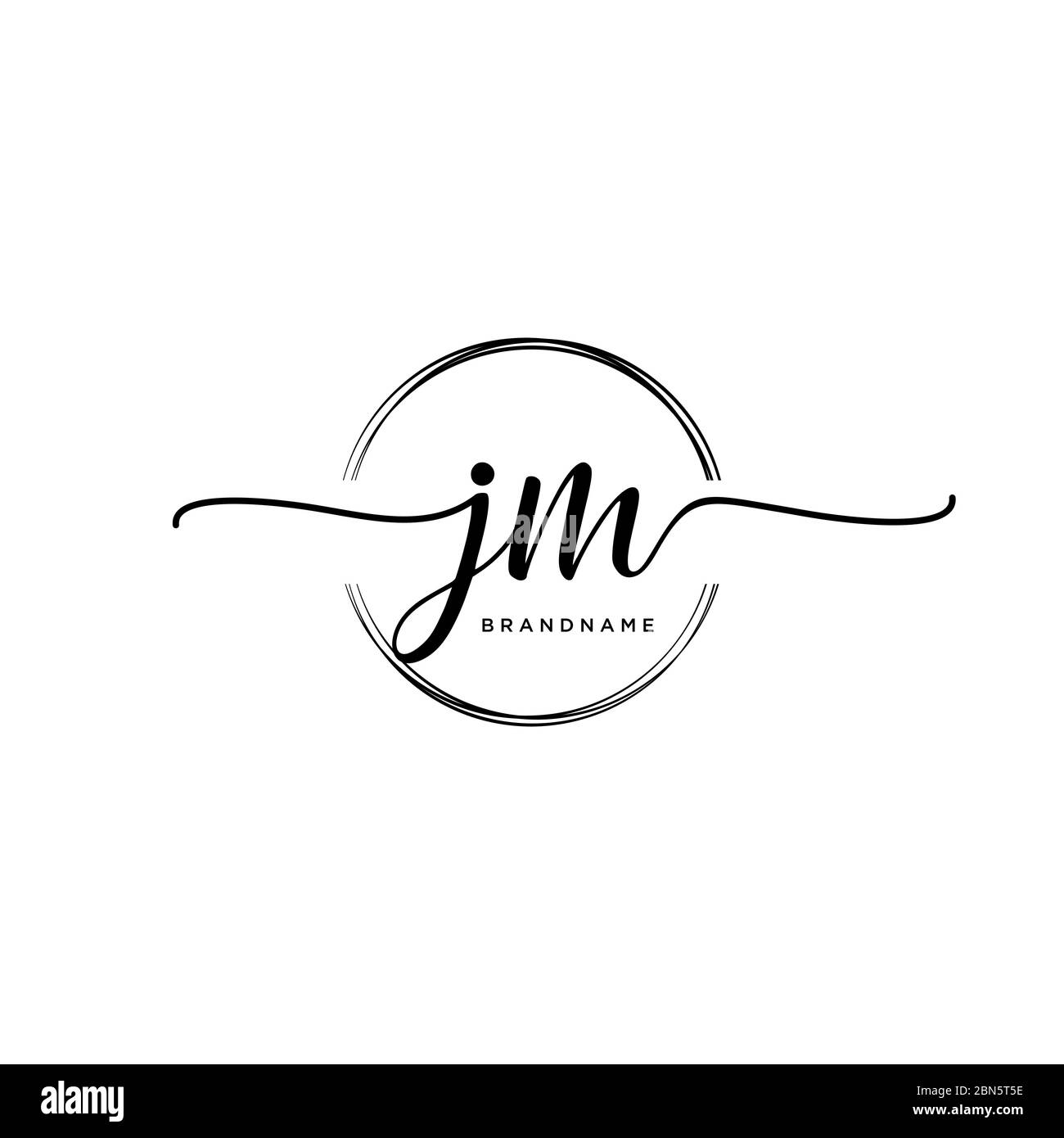 Jm font Stock Vector Images Alamy