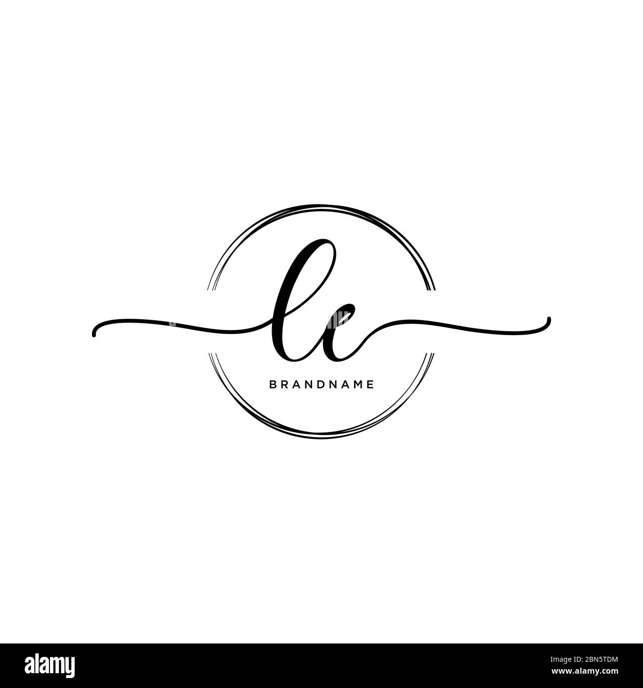Initial letter le vector vectors hi-res stock photography and images ...