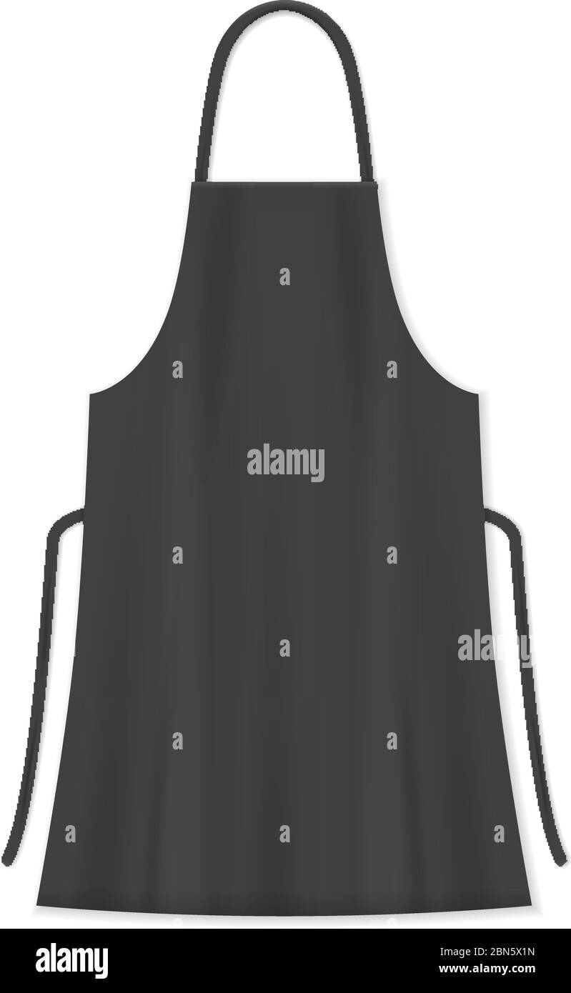 Kitchen apron on a white background. Vector illustration Stock Vector ...