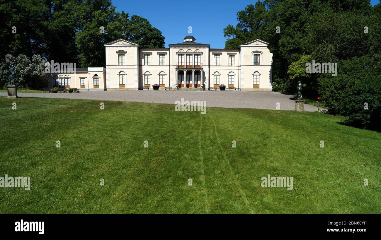 Rosendal Palace built between 1823 and 1827 for King Karl XIV Johan, the first Bernadotte King of Sweden, Stockholm Stock Photo