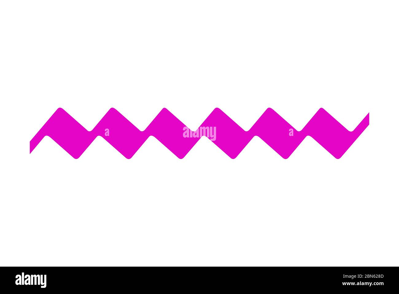  purple colored zigzag on white background Stock Photo - Alamy