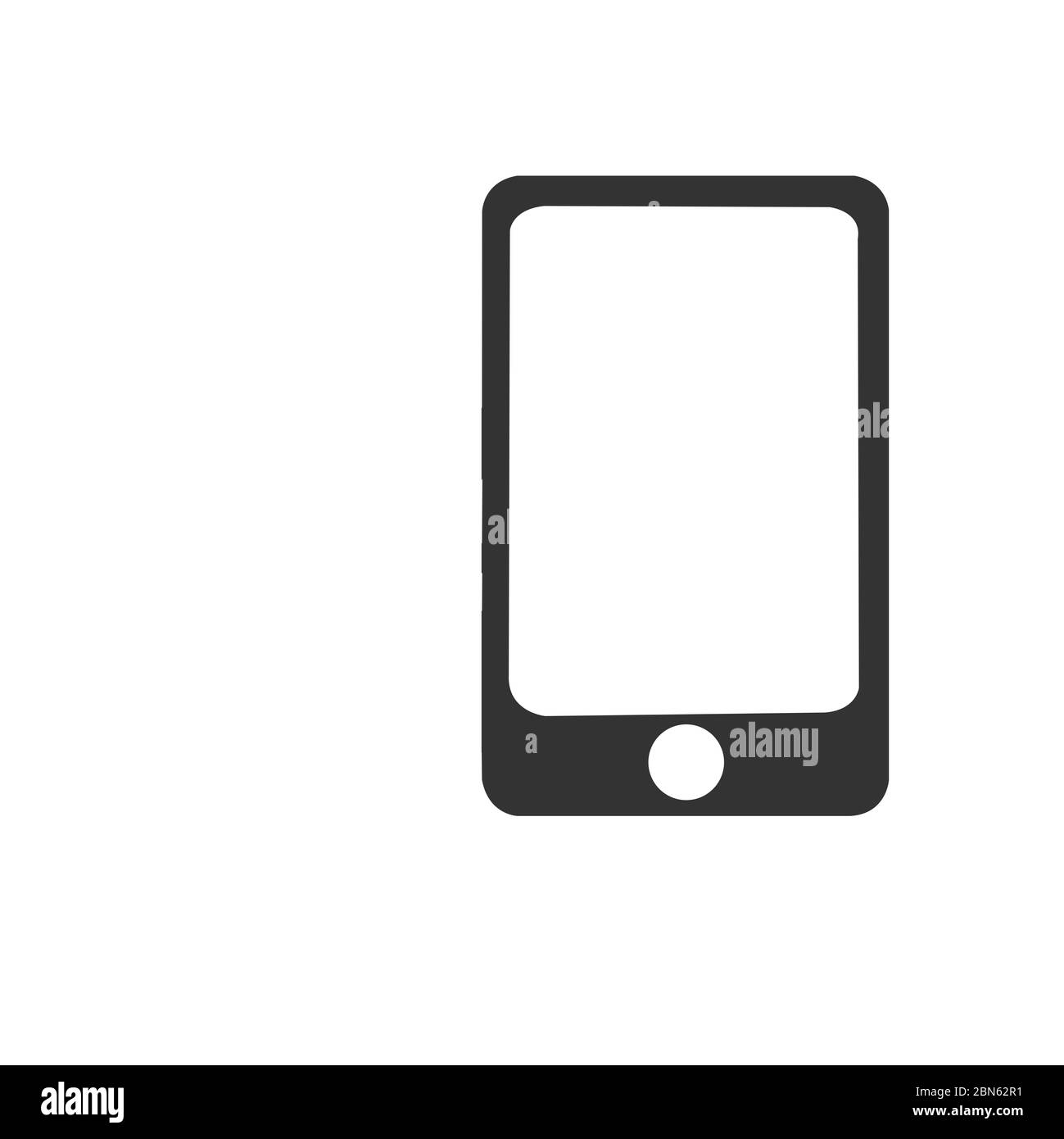 black phone on white background Stock Photo Alamy