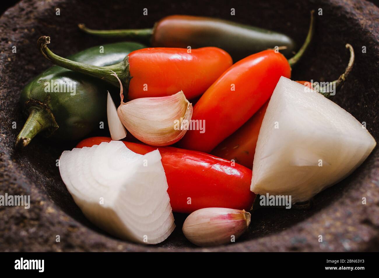 chilies for a mexican sauce, spicy food in mexico Stock Photo Alamy