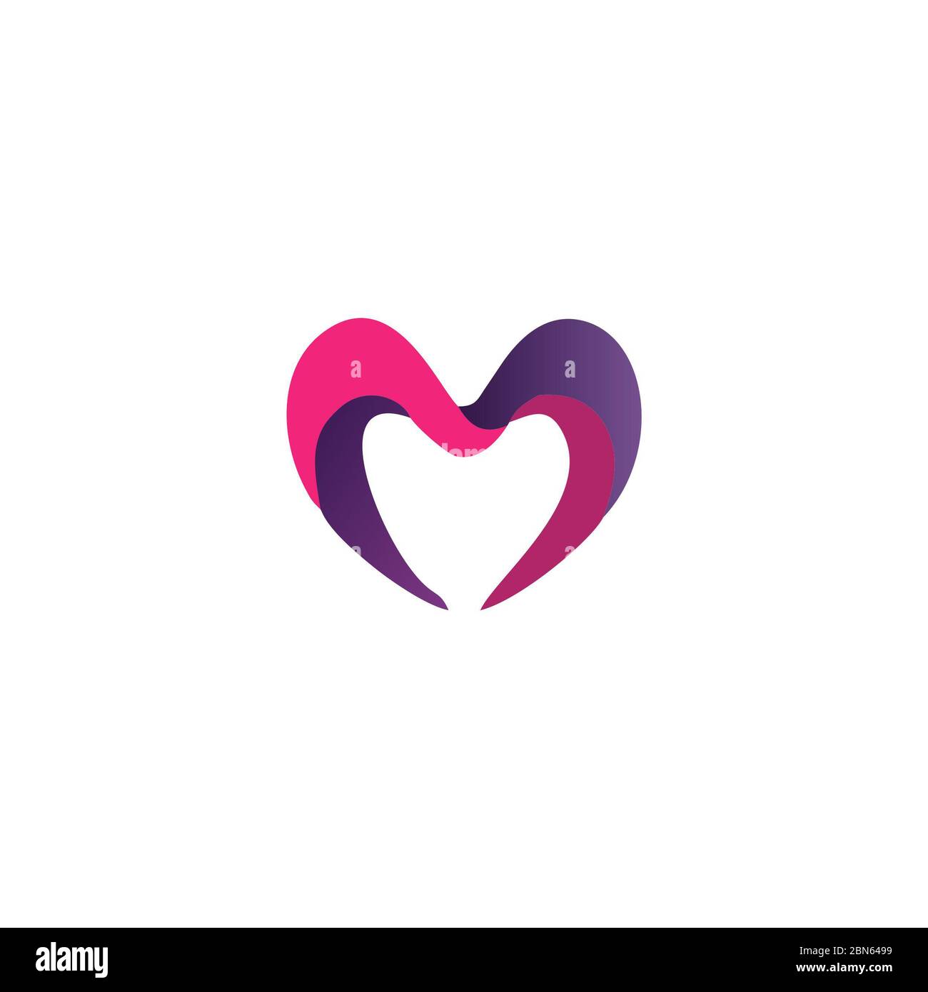 red heart on white background Stock Photo - Alamy