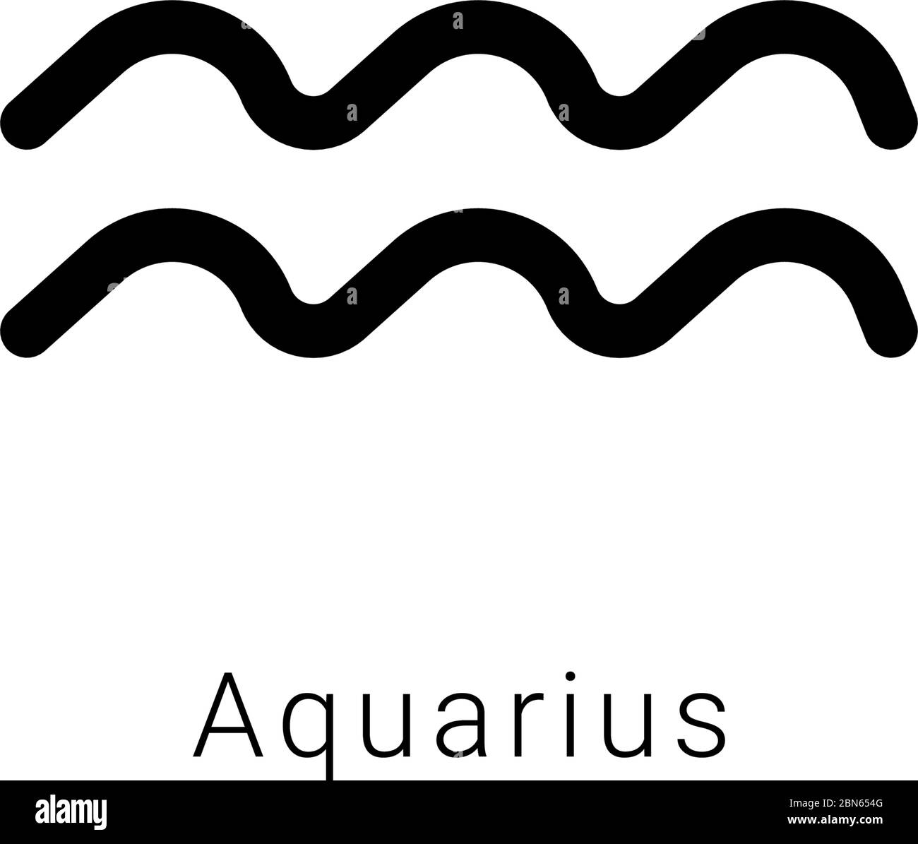 Sign of the zodiac. Aquarius, the water bearer Stock Vector Image & Art ...