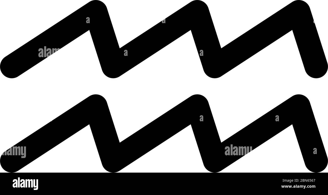 Sign of the zodiac. Aquarius, the water bearer Stock Vector Image & Art