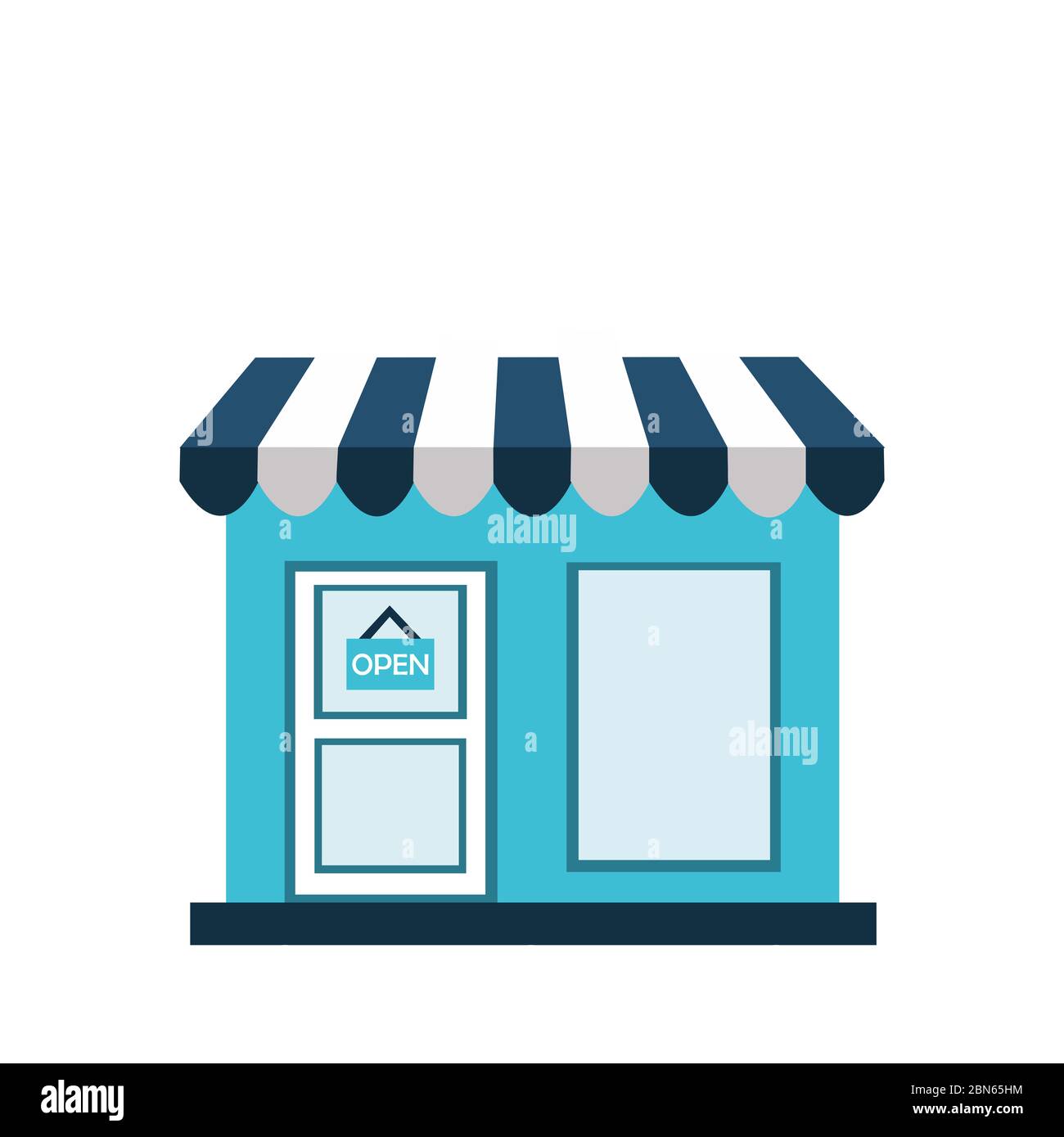 Blue store window Cut Out Stock Images & Pictures - Alamy