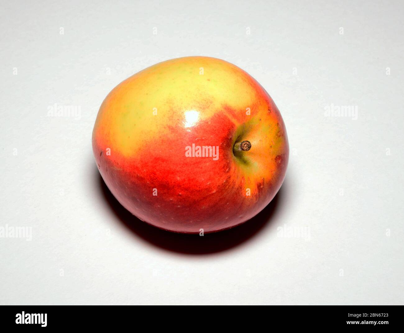 Single Jazz Apple against a white background, UK Stock Photo Alamy