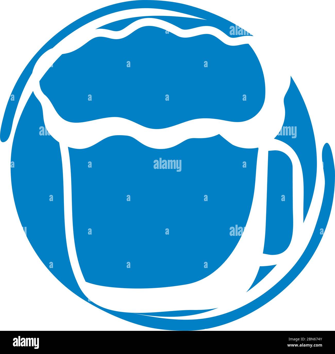 beer drink block style icon Stock Vector Image & Art - Alamy