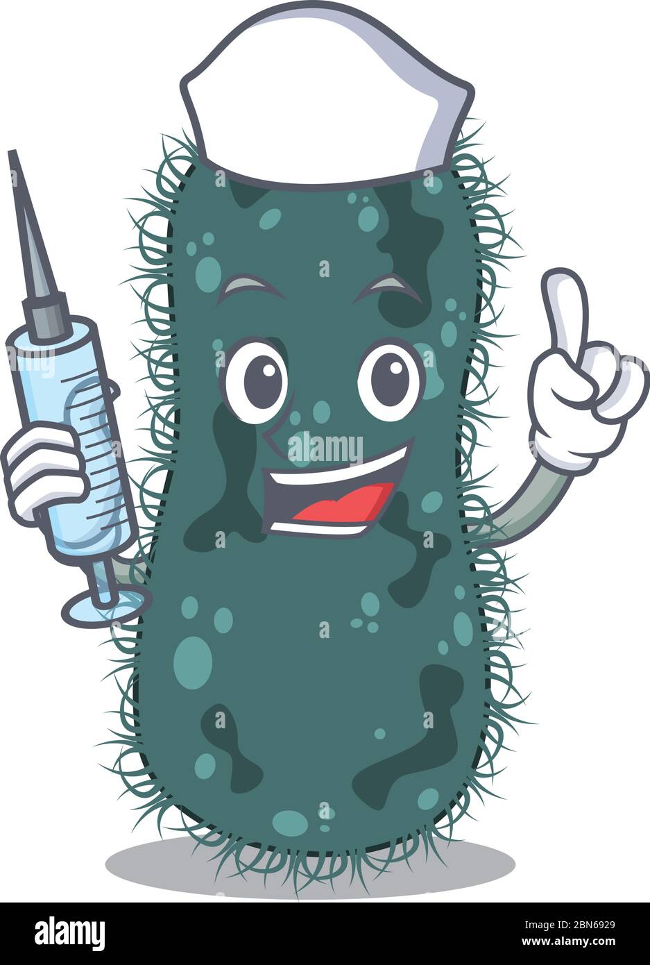 Thermotogae humble nurse mascot design with a syringe Stock Vector ...