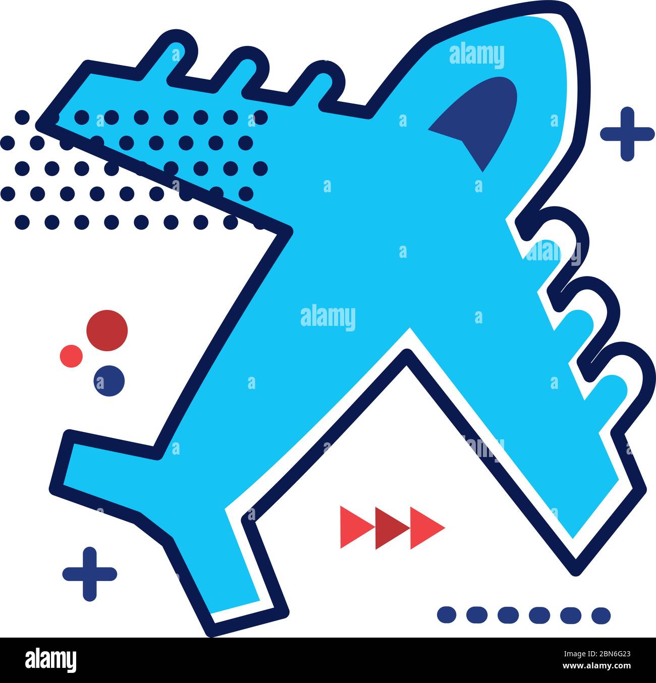 airplane flying flat style icon Stock Vector Image & Art - Alamy