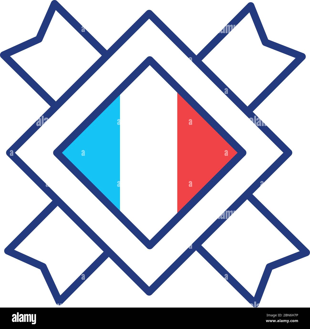 france flag stamp line style icon Stock Vector Image & Art - Alamy