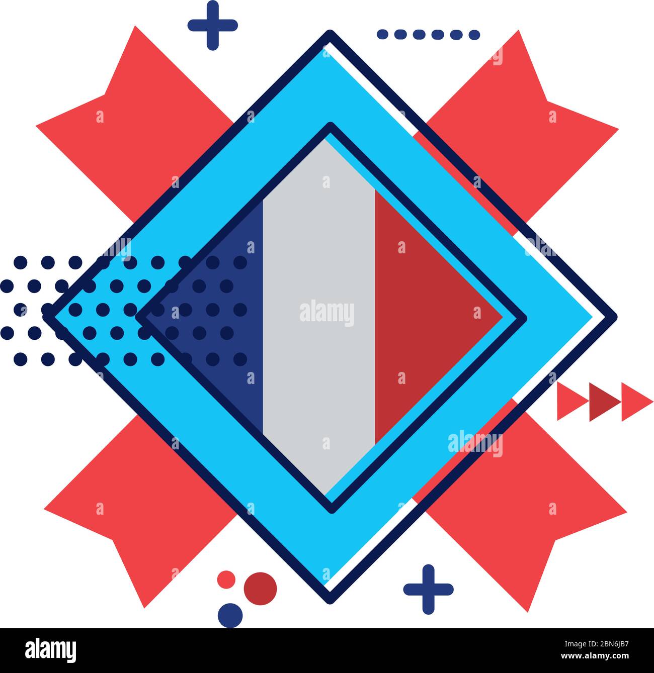 france flag stamp flat style icon Stock Vector Image & Art - Alamy