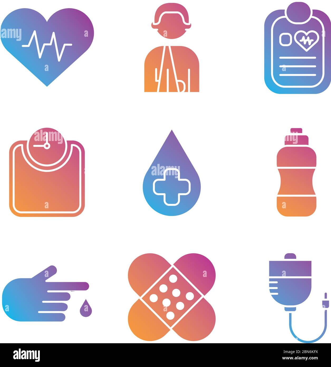 bundle of health set icons Stock Vector Image & Art - Alamy
