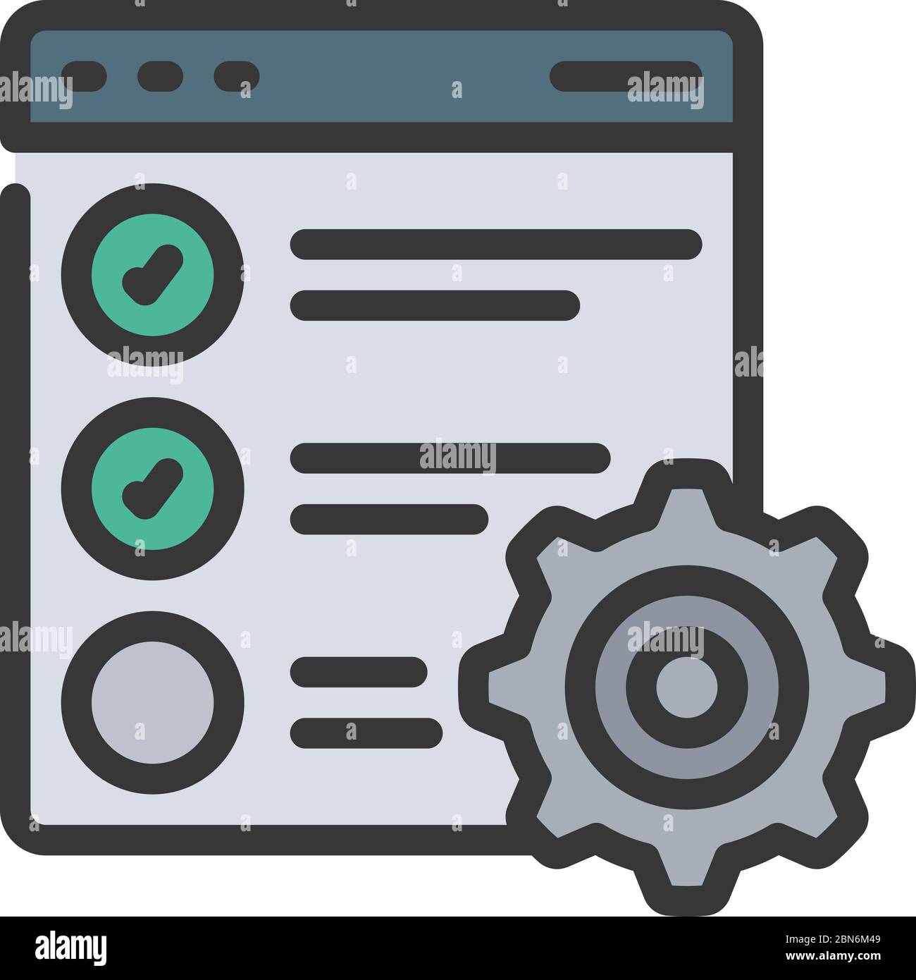 Task List Manager Icon Stock Photo - Alamy