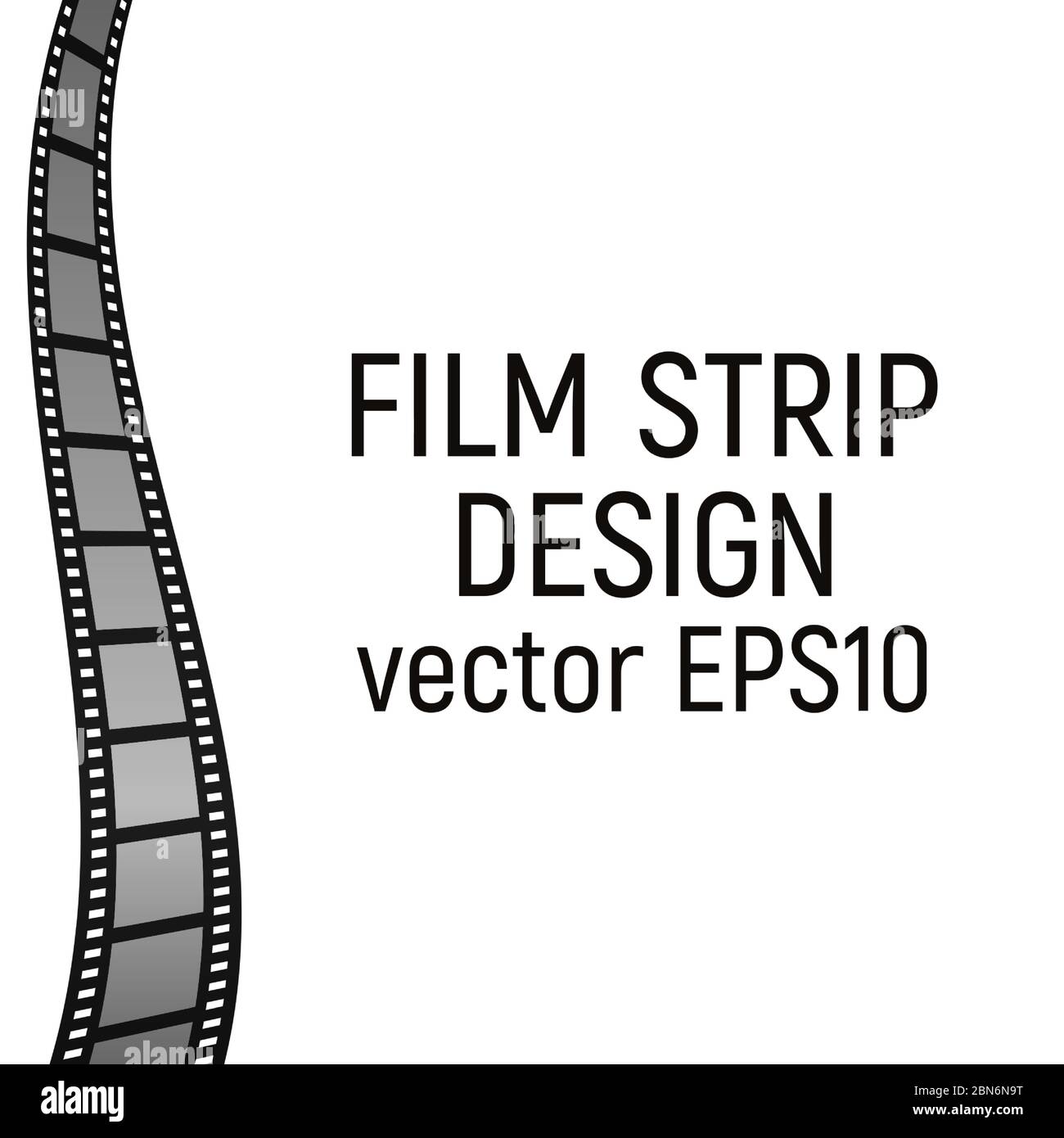 Filmstrip design. Vector illustration. Movie record Border picture