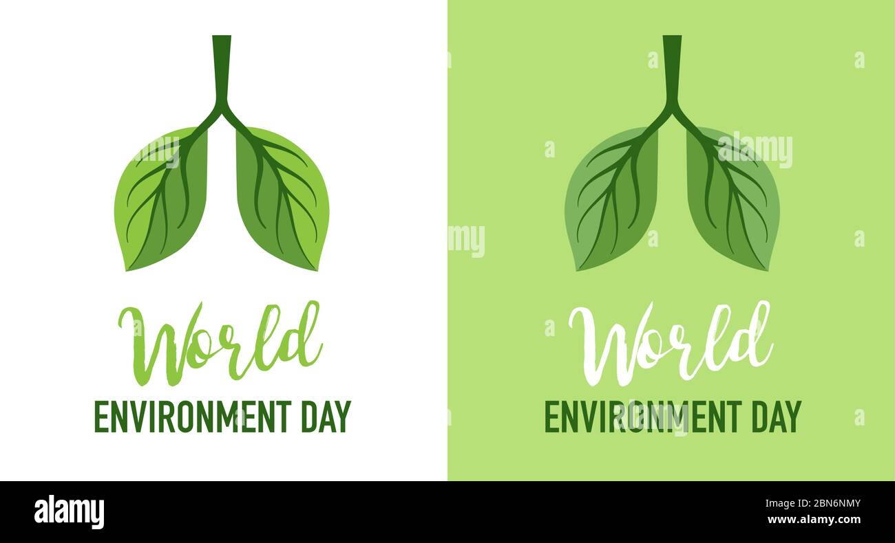 World Environment day, go green concept design. Vector illustration ...