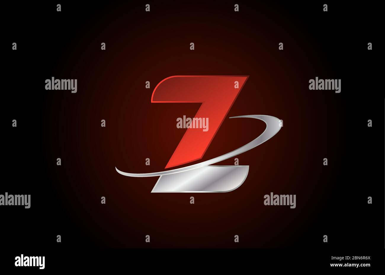 Z red metal alphabet letter logo icon for business and company with ...